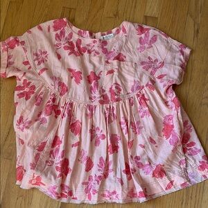 We The Free Rose Print Top